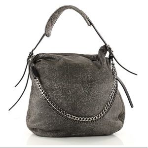 Authentic Jimmy Choo Biker Hobo Handbag Purse